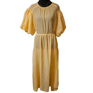 Lena Women's Small Yellow Maxi Dress